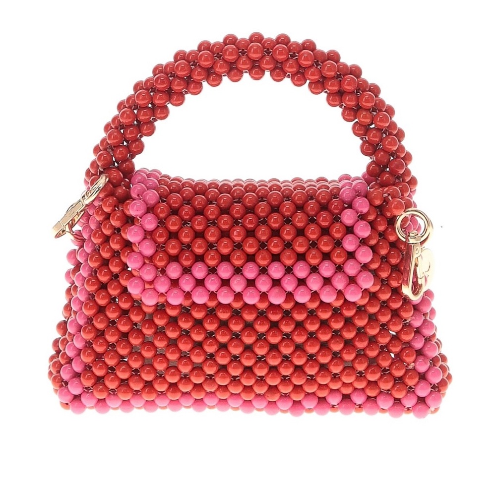 kate spade Red and Pink Beaded Mini Bag